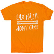 Girls Lacrosse T-Shirt Short Sleeve Lax Hair Don't Care