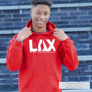 Guys Lacrosse Hooded Sweatshirt - I'd Rather Lax