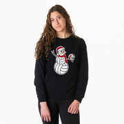 Volleyball Tshirt Long Sleeve - Serving Holiday Cheer