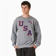 Hockey Crewneck Sweatshirt - Hockey USA Gold