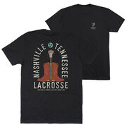 Guys Lacrosse Short Sleeve T-Shirt - Nashville Lacrosse (Back Design)