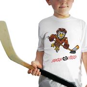 Seams Wild Hockey Short Sleeve Tech Tee - Feather Shot