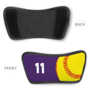 Softball Repwell&reg; Slide Sandals - Ball and Number Reflected