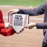 Baseball Home Plate Plaque - Dear Mom