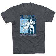 Guys Lacrosse Short Sleeve T-Shirt - Survival of the Fittest