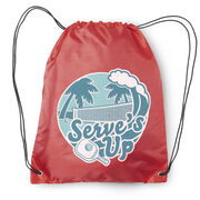 Pickleball Drawstring Backpack - Serve's Up