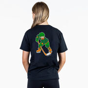 Hockey Short Sleeve T-Shirt - St. Hat-Trick (Back Design) 