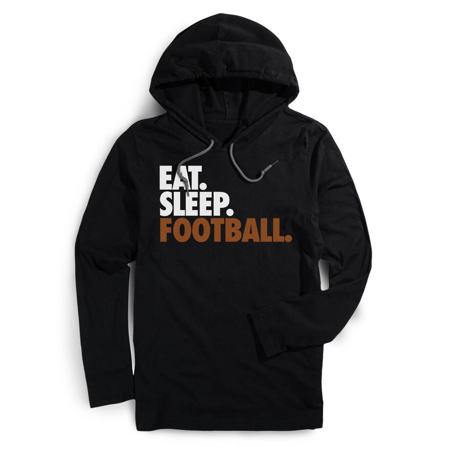 Men's Football Lightweight Hoodie - Eat Sleep Football