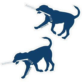 Hockey Stickers - Rocky The Hockey Dog (Set of 2)