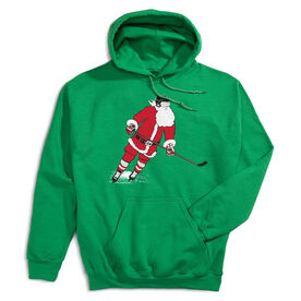 Hockey Hooded Sweatshirt - Slap Shot Santa