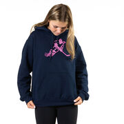 Hockey Hooded Sweatshirt - Neon Hockey Girl