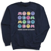 Cheerleading Crewneck Sweatshirt - Cheer Makes Me Happy