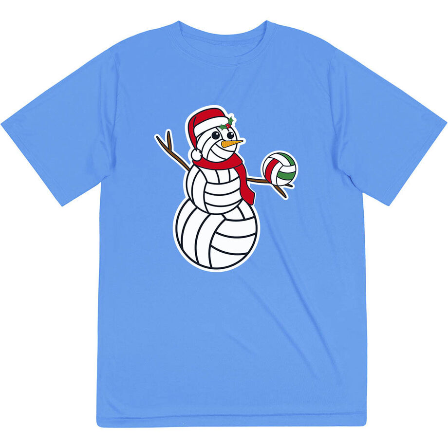 Volleyball Short Sleeve Performance Tee - Serving Holiday Cheer
