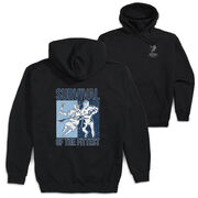 Guys Lacrosse Hooded Sweatshirt - Survival of the Fittest (Back Design)