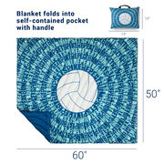 Volleyball Gameday Puffle Blanket - Bump Set Spike