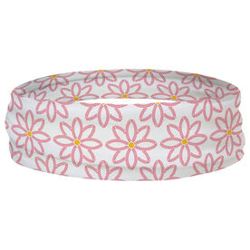 Softball Multifunctional Headwear - Softball Flower Pattern RokBAND