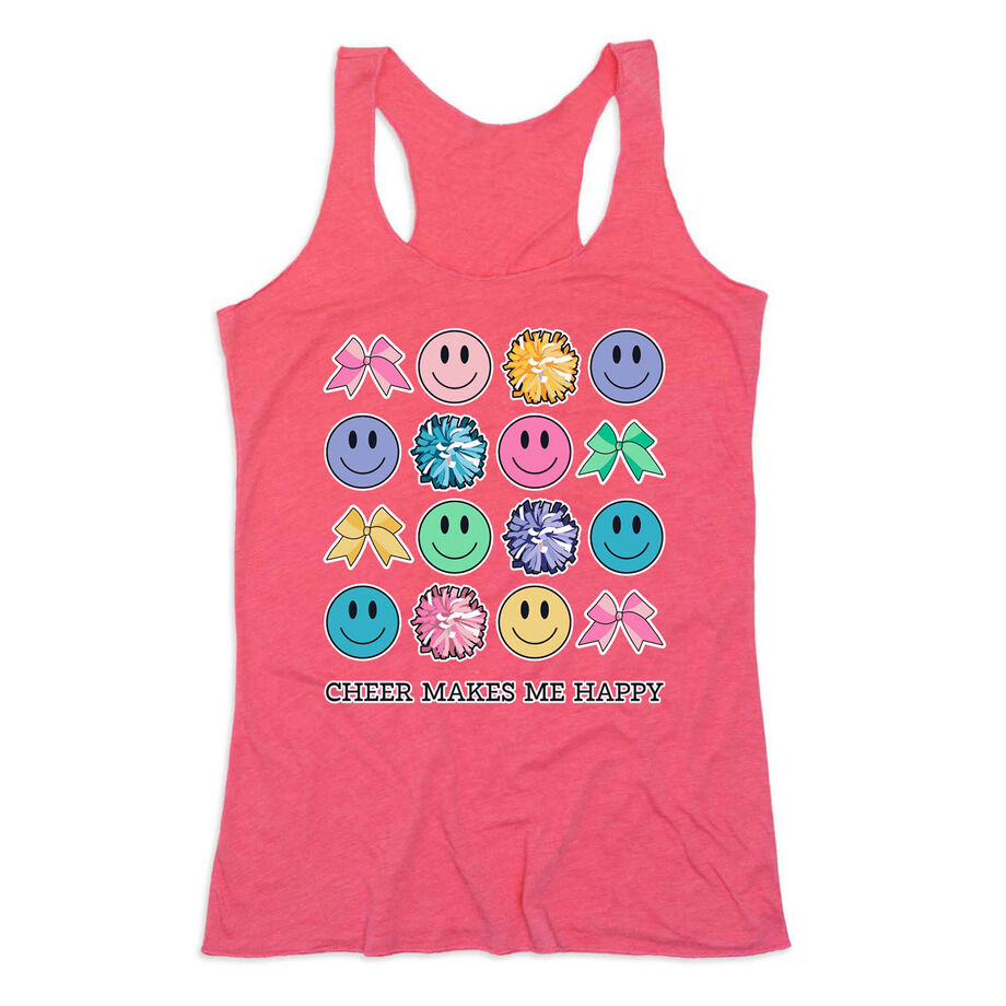 Cheerleading Women's Everyday Tank Top - Cheer Makes Me Happy