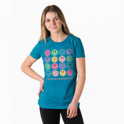 Volleyball Women's Everyday Tee - Volleyball Makes Me Happy