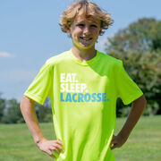 Lacrosse Short Sleeve Performance Tee - Eat. Sleep. Lacrosse.