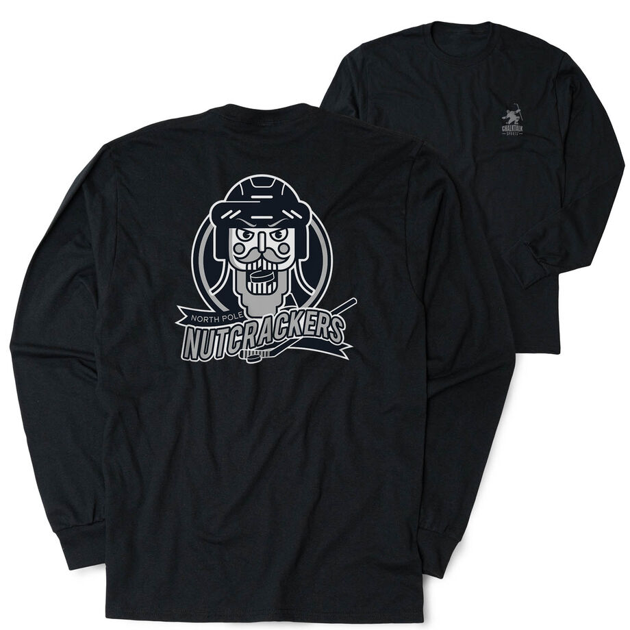 Hockey Tshirt Long Sleeve - North Pole Nutcrackers (Back Design)
