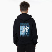 Guys Lacrosse Hooded Sweatshirt - Survival of the Fittest (Back Design)