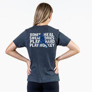 Hockey Short Sleeve T-Shirt - Bones Heal Hockey (Back Design) 