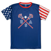  Lacrosse Tech Player Tee - Stars and Stripes