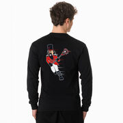 Guys Lacrosse Tshirt Long Sleeve - Crushing Goals (Back Design)