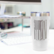 Softball 20 oz. Double Insulated Tumbler - Flag