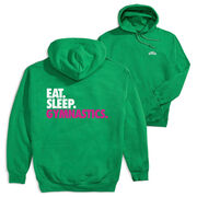 Gymnastics Hooded Sweatshirt - Eat. Sleep. Gymnastics. (Back Design)