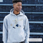 Soccer Hooded Sweatshirt - Skeleton Striker