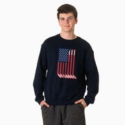 Hockey Crewneck Sweatshirt - American Flag