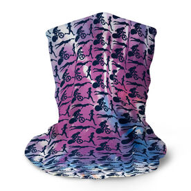 Triathlon Multifunctional Headwear - Swim Bike Run Girls Tie-Dye RokBAND