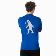 Guys Lacrosse Tshirt Long Sleeve - Yeti (Back Design)