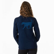 Hockey Tshirt Long Sleeve - Rockey The Hockey Dog (Back Design)
