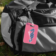 Girls Lacrosse Bag/Luggage Tag - Lax Seahorse