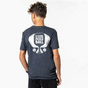 Pickleball Short Sleeve T-Shirt - I'd Rather Be Playing Pickleball (Back Design)