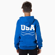 Hockey Hooded Sweatshirt - USA(Back Design)