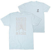 Lacrosse Short Sleeve T-Shirt - Raised In a Cage (Back Design)
