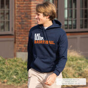 Basketball Hooded Sweatshirt - Eat. Sleep. Basketball.