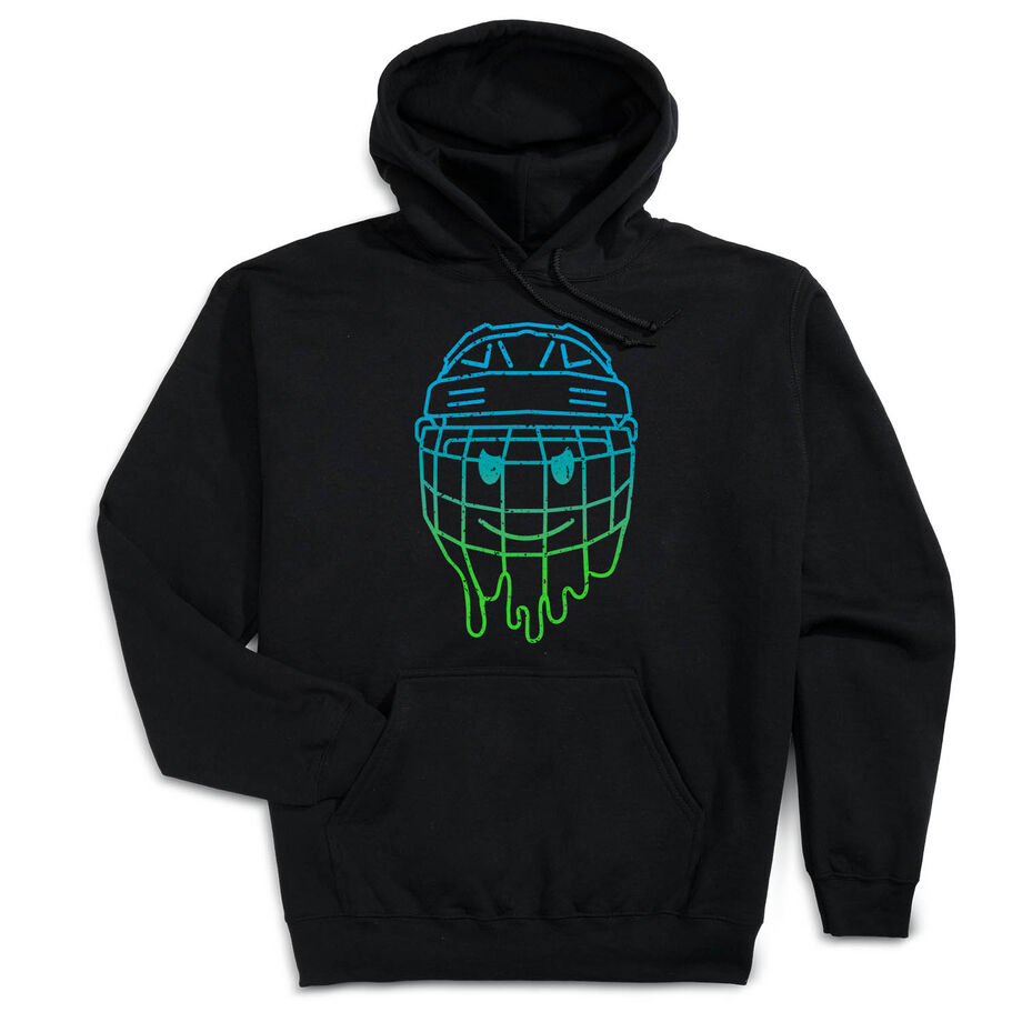Hockey Hooded Sweatshirt - Have An Ice Day Smiley