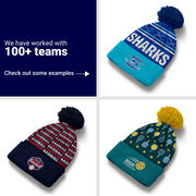 Custom Team Pom Pom Knit Hat