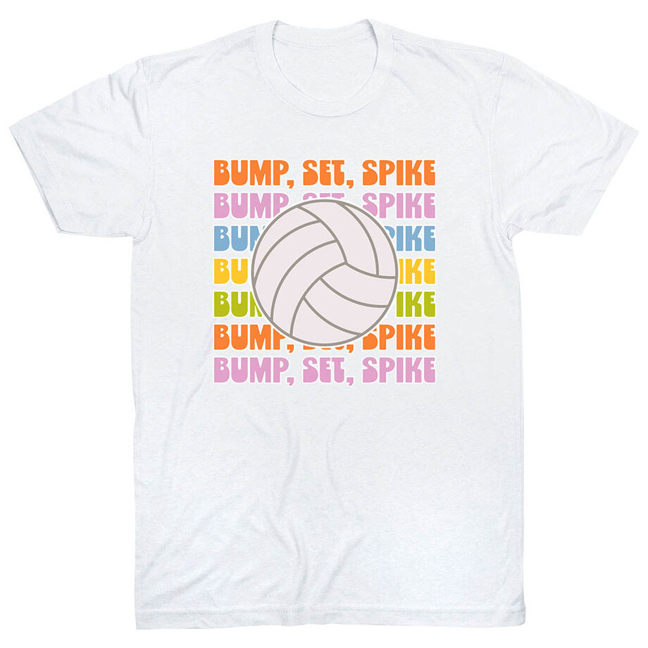 Volleyball Short Sleeve T-Shirt - Bump, Set, Spike
