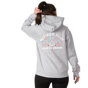 Hockey Hooded Sweatshirt - Loud and Proud Hockey Mom (Back Design) 