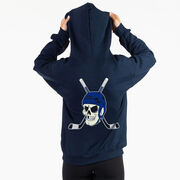 Hockey Hooded Sweatshirt - Chill to the Bone (Back Design)