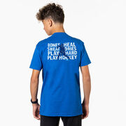 Hockey Short Sleeve T-Shirt - Bones Heal Hockey (Back Design) 