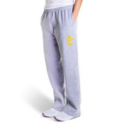 Softball Fleece Sweatpants - Crossed Softball Bats