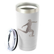 Soccer 20 oz. Double Insulated Tumbler - Female Silhouette