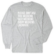 Lacrosse Tshirt Long Sleeve - All Weekend Lacrosse
