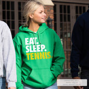 Tennis Hooded Sweatshirt - Eat. Sleep. Tennis.